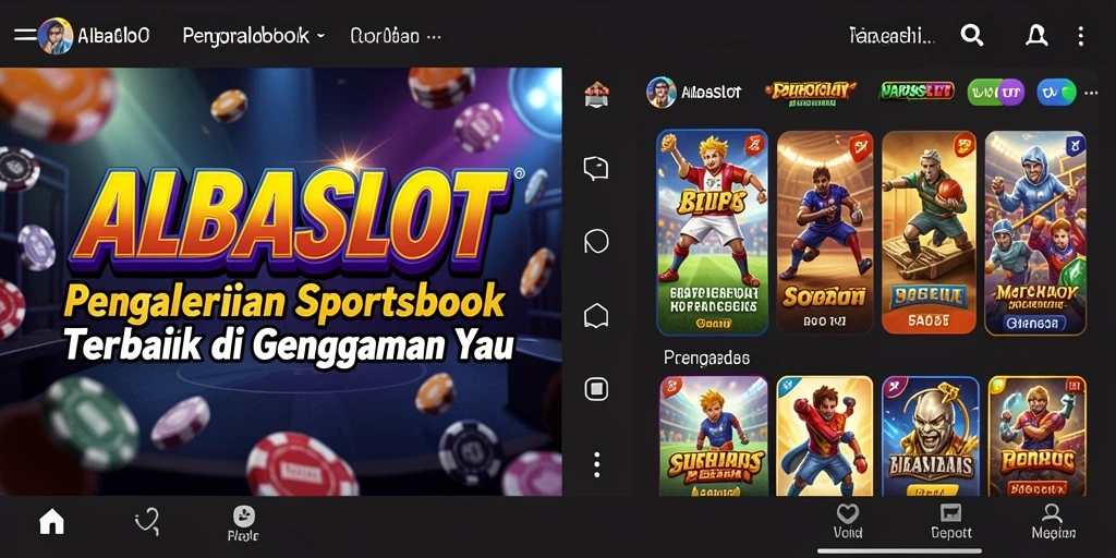Tampilan gameplay Sportsbook ALBASLOT yang menarik dan interaktif.
