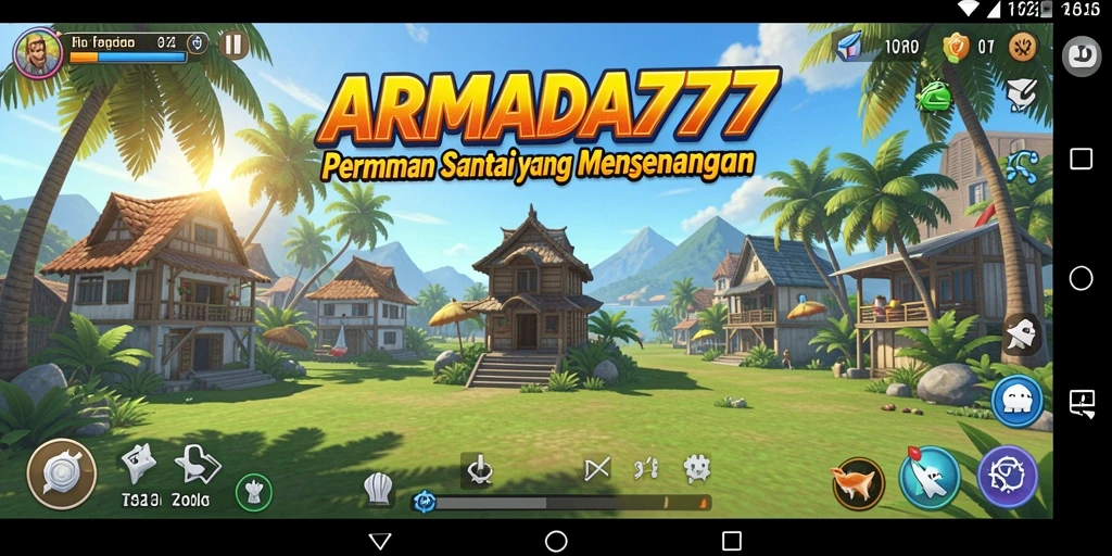 Tampilan gameplay <strong>ARMADA777</strong> yang cerah dan menarik.