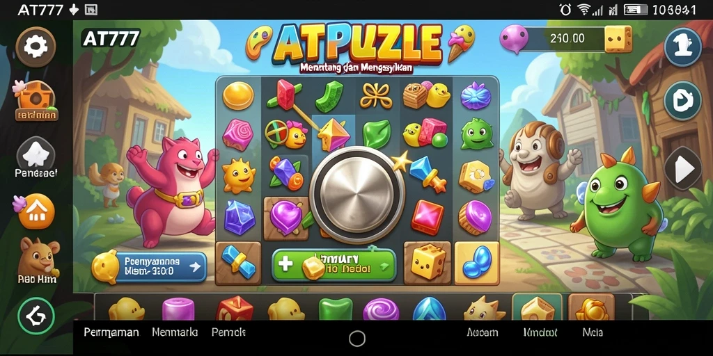 Tangkapan layar AT777 dengan gameplay Puzzle yang seru dan menarik.