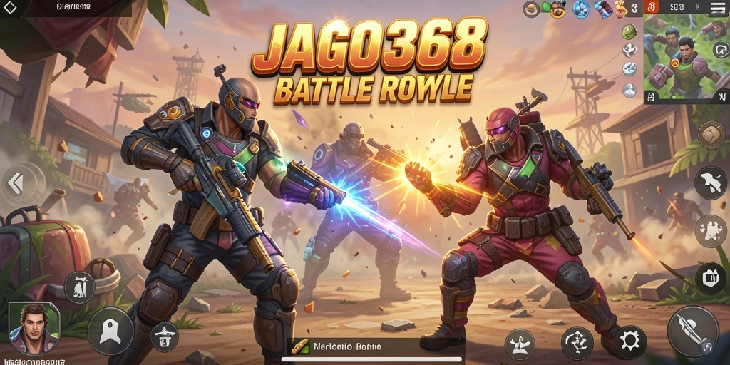 Tampilan aksi mendebarkan dalam JAGO368 di medan Battle Royale.