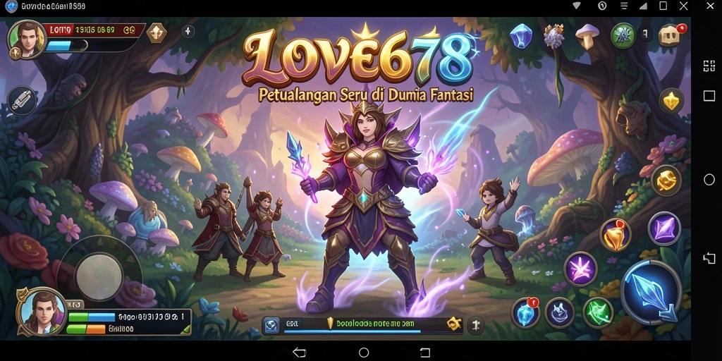 Screenshot gameplay LOVE678 menampilkan aksi petualangan yang mendebarkan.