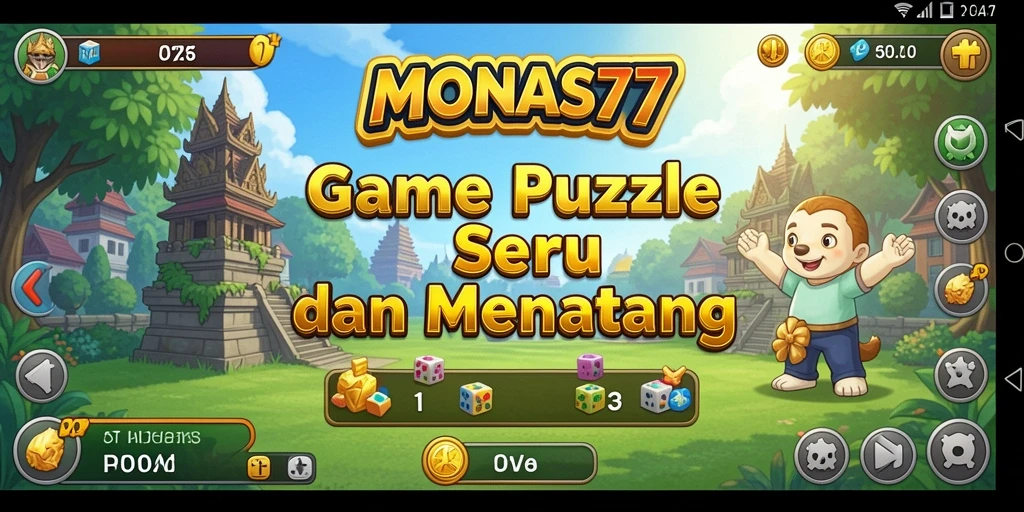 Gameplay MONAS77 yang menarik dan menantang di layar.