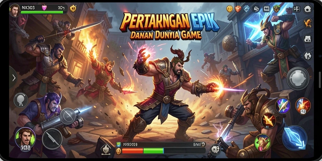 Screenshot menunjukkan intensitas pertarungan dalam NX303 yang menggetarkan.