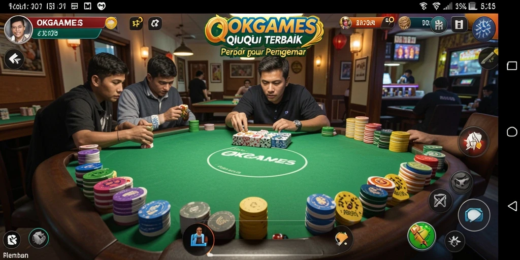 Gameplay seru QiuQiu di OKGAMES dengan teman-teman.
