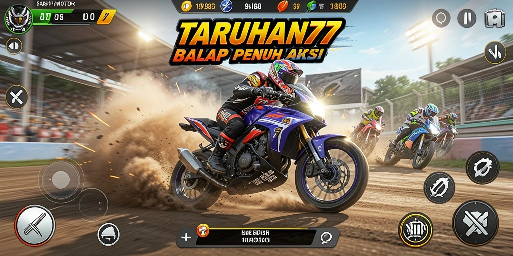 Tampilan balapan mendebarkan di TARUHAN77 yang penuh kecepatan.